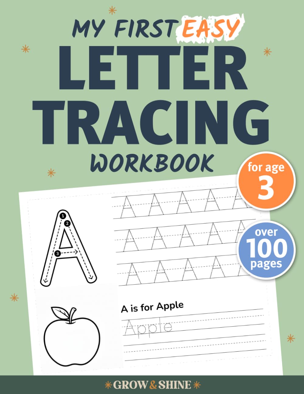 Cover of My First Easy Letter Tracing Workbook for Age 3
