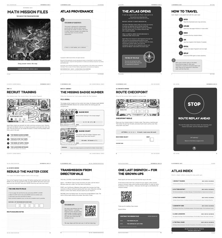 Interior preview pages from The Case of the Stolen Master Code
